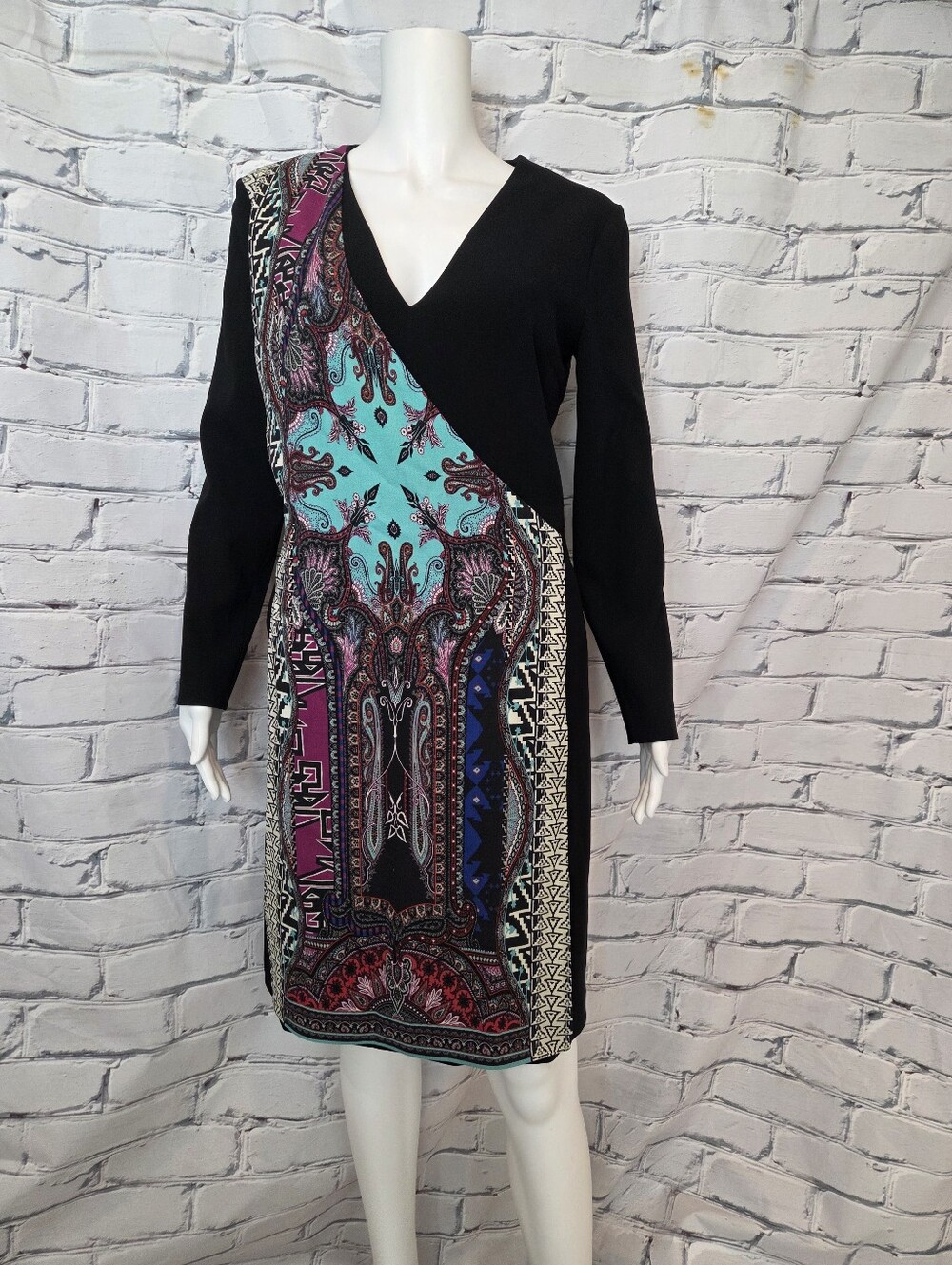 Etro Paisley Layer Sheath Dress